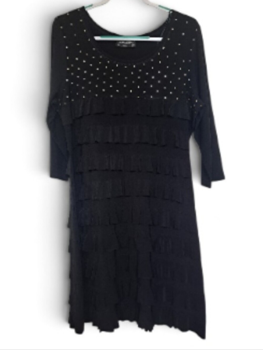 Tango Mango Rhinestone Cha Cha Ruffle Dress